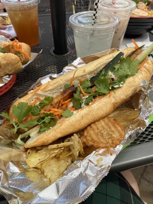 Banh Mi with tofu   at Old Abe & Co. in Rochester