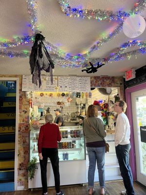 Menu and donut boards   at Old Abe & Co. in Rochester