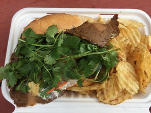 Vegan Banh Mi Sandwich  at Old Abe & Co. in Rochester