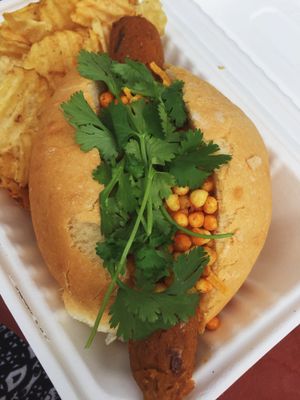 Vegan Sriracha Brat  at Old Abe & Co. in Rochester
