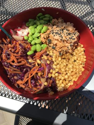 Smoked Salmon poke bowl - my absolute favorite dish at Abe's and the one thing I am most excited to eat when I go home to visit! at Old Abe & Co. in Rochester