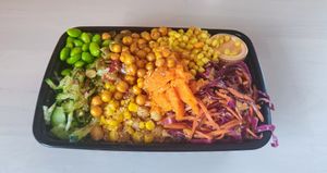 Veggie Veggie bowl at Old Abe & Co. in Rochester