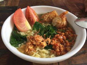 Instant noodle at Vegan Bali in Kuta