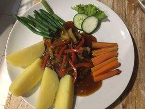 Steak at Vegan Bali in Kuta