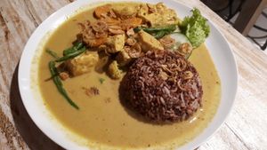 Delicious curry at Vegan Bali in Kuta