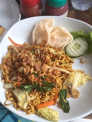 Mie goreng at Vegan Bali in Kuta