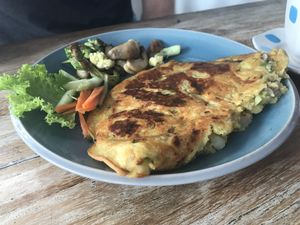 Vegan Omelette!  at Vegan Bali in Kuta
