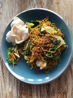 Fried noodles  at Vegan Bali in Kuta