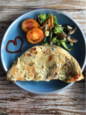 Omlete at Vegan Bali in Kuta