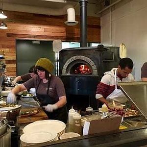 Very cool wood fire oven at Hearth Artisan Pizza in Anchorage