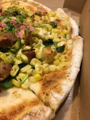 Gluten-free crust close up  at Hearth Artisan Pizza in Anchorage