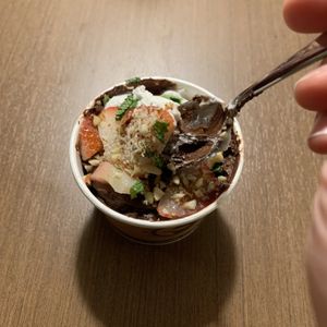 Vegan avocado mousse at Hearth Artisan Pizza in Anchorage