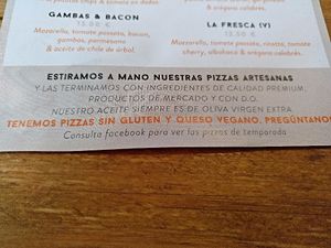 Vegan cheese available at Lopez and Lopez in Madrid