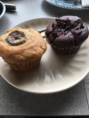 Vegan muffins at Cafe Jeju 901 in Jeju