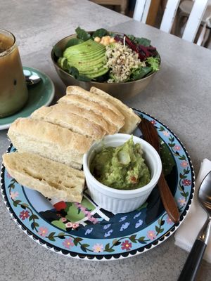 Bread with guacamole  at Cafe Jeju 901 in Jeju