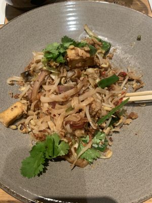 pad thai with tofu at Wagamama in Bratislava