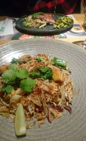 Vegan pad thai at Wagamama in Bratislava