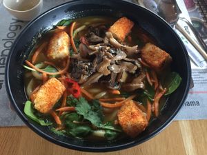 Spicy ramen at Wagamama in Bratislava