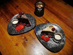 Vegan desserts - Yum  at The Top Lock in Chorley