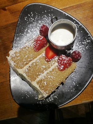 Vean salted caramel cake....mmmmmmmm at The Top Lock in Chorley