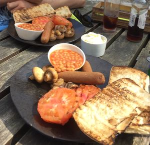 Vegan breakfast  at The Top Lock in Chorley