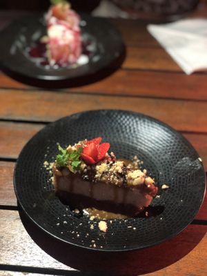 Raw vegan cheesecake  at Bukit Cafe in Pecatu