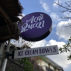 Signage at Acai Queen - Gootama in Ubud
