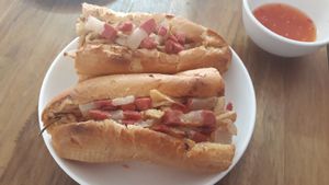 Sandwich at Kuan Im Yok in Vientiane