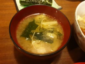 Miso soup at Itoya in Matsumoto