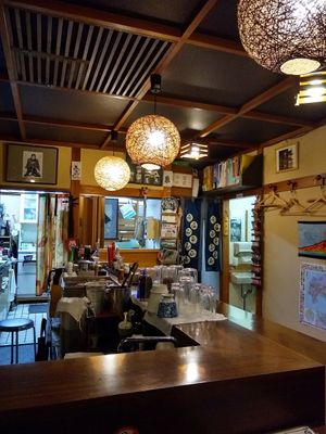 Very traditional interior, sits 10ish people at Itoya in Matsumoto