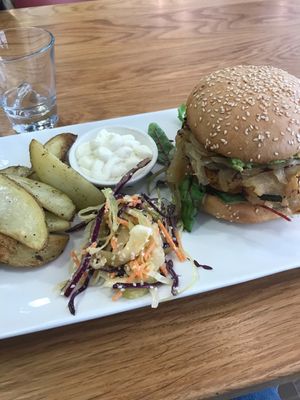 Loudons veggie burger at Loudons Cafe and Bakery - Fountainbridge in Edinburgh