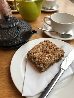 Loudons vegan date slice.  I am a big date slice fan and this is the best I’ve ever had.  I have it every time. at Loudons Cafe and Bakery - Fountainbridge in Edinburgh