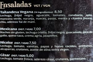 Vegetarian menu page 2 of 6, February 2023 at El Gringo y la Gorda  in Latacunga