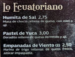 Vegetarian menu page 5 of 6, February 2023 at El Gringo y la Gorda  in Latacunga