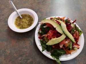 Very nice salad at Soy Salud in Guerrero Negro