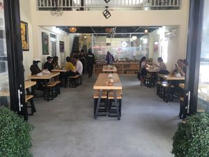 Inside seating at BoDe Chay in Phu Quoc