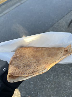 Crepe with hazelnut sauce - the best   at Charlie Brown's Crepes - Food Trailer in Wanaka
