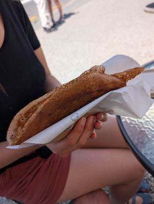 Snickers Crepes at Charlie Brown's Crepes - Food Trailer in Wanaka