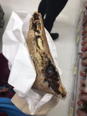 Choc, banana, peanut butter and berries at Charlie Brown's Crepes - Food Trailer in Wanaka