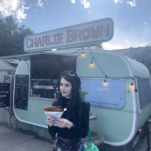 Cute exterior  at Charlie Brown's Crepes - Food Trailer in Wanaka