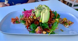 Jackfruit plate  at The Kitchen in Nelson