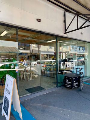 Entrance to the cafe  at The Kitchen in Nelson