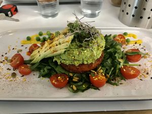 Pea & avo smash at The Kitchen in Nelson
