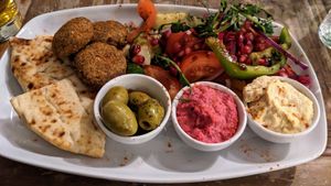 Vegan mezze at Brizola Bar and Grill in Clitheroe