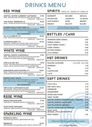 Vegan wines at Brizola Bar and Grill in Clitheroe