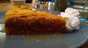 Vegan baklava at Brizola Bar and Grill in Clitheroe