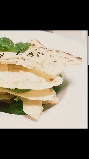 ";lasarda"; di pane carasau e crema di spinacino at OH Ficomaeco in Brescia