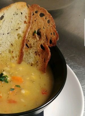 zuppa di mais piccante at OH Ficomaeco in Brescia