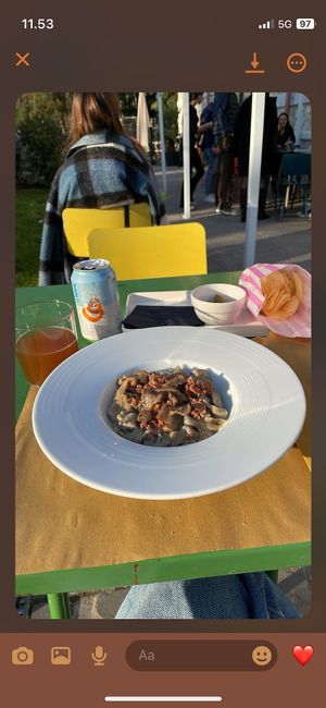 Polenta with mushrooms   at OH Ficomaeco in Brescia