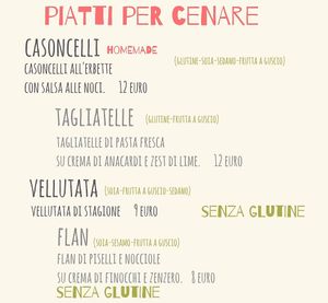 Menu at OH Ficomaeco in Brescia